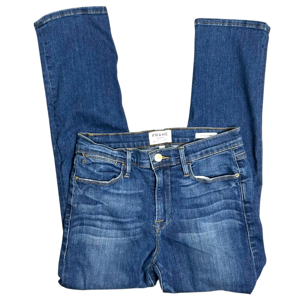 Frame Le High Straight Leg Jeans York Wash Size 28